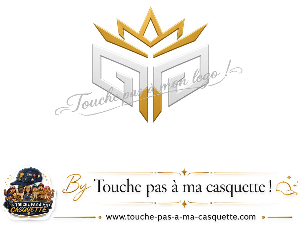 Visuel logo125 - Monogramme couronne pour casquette personnalisée