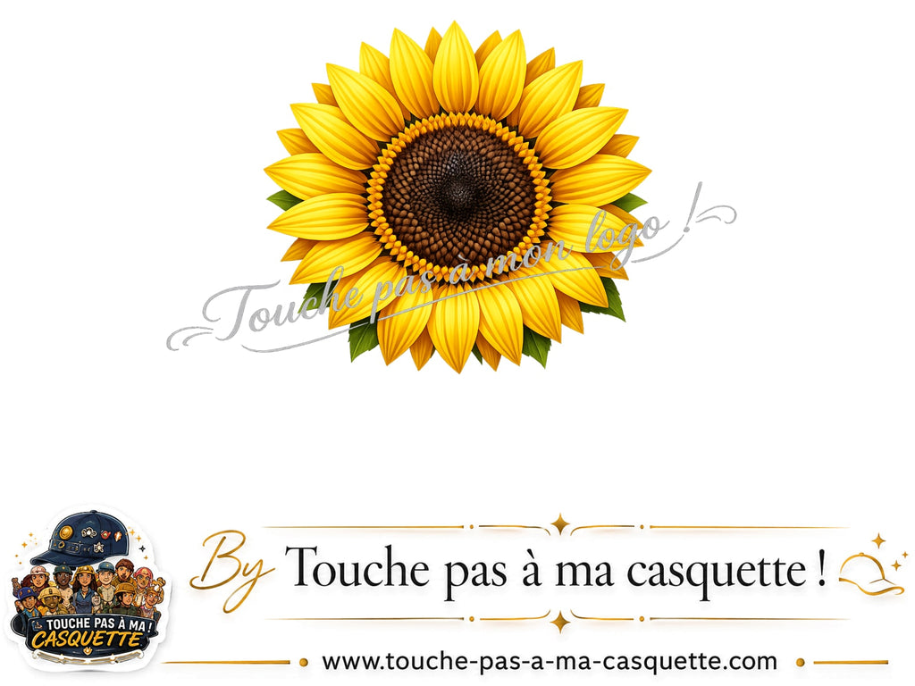 Logo logo11 / motif Tournesol utilisé sur la casquette 7 cm